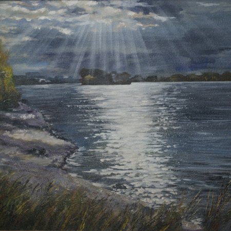 Sun, canvas, oil, 51  61 cm., 2012