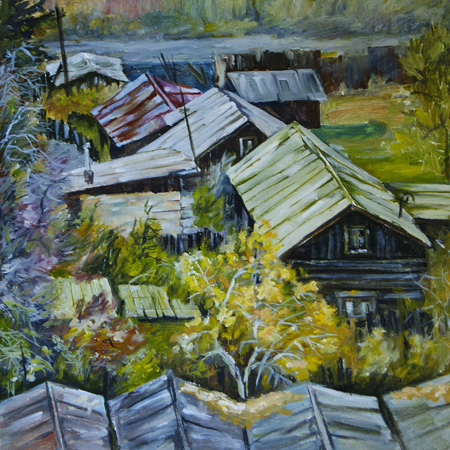 View From Window, canvas, oil, 34  37 cm., 2013