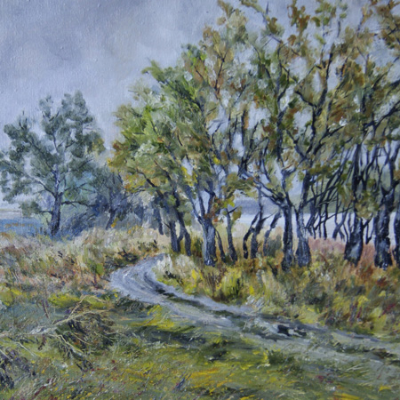 Black Willows, canvas, oil, 36  43 cm., 2013