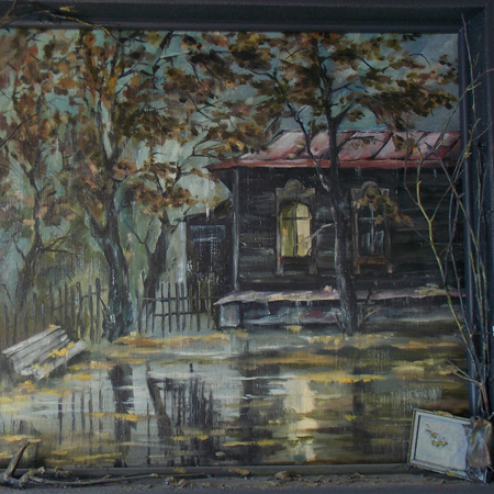 Wet Autumn-3, canvas, oil, 48  57,5 cm., 2014