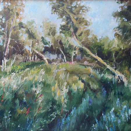 Glade, canvas, oil, 30  38 cm., 2015