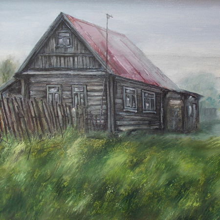 Foggy Morning, canvas, oil, 35  50 cm., 2016